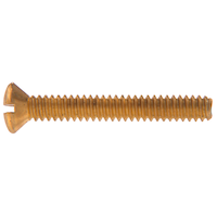 Hillman Oval Head Slotted Machine Screws, Brass, Assorted Sizes Side_Right