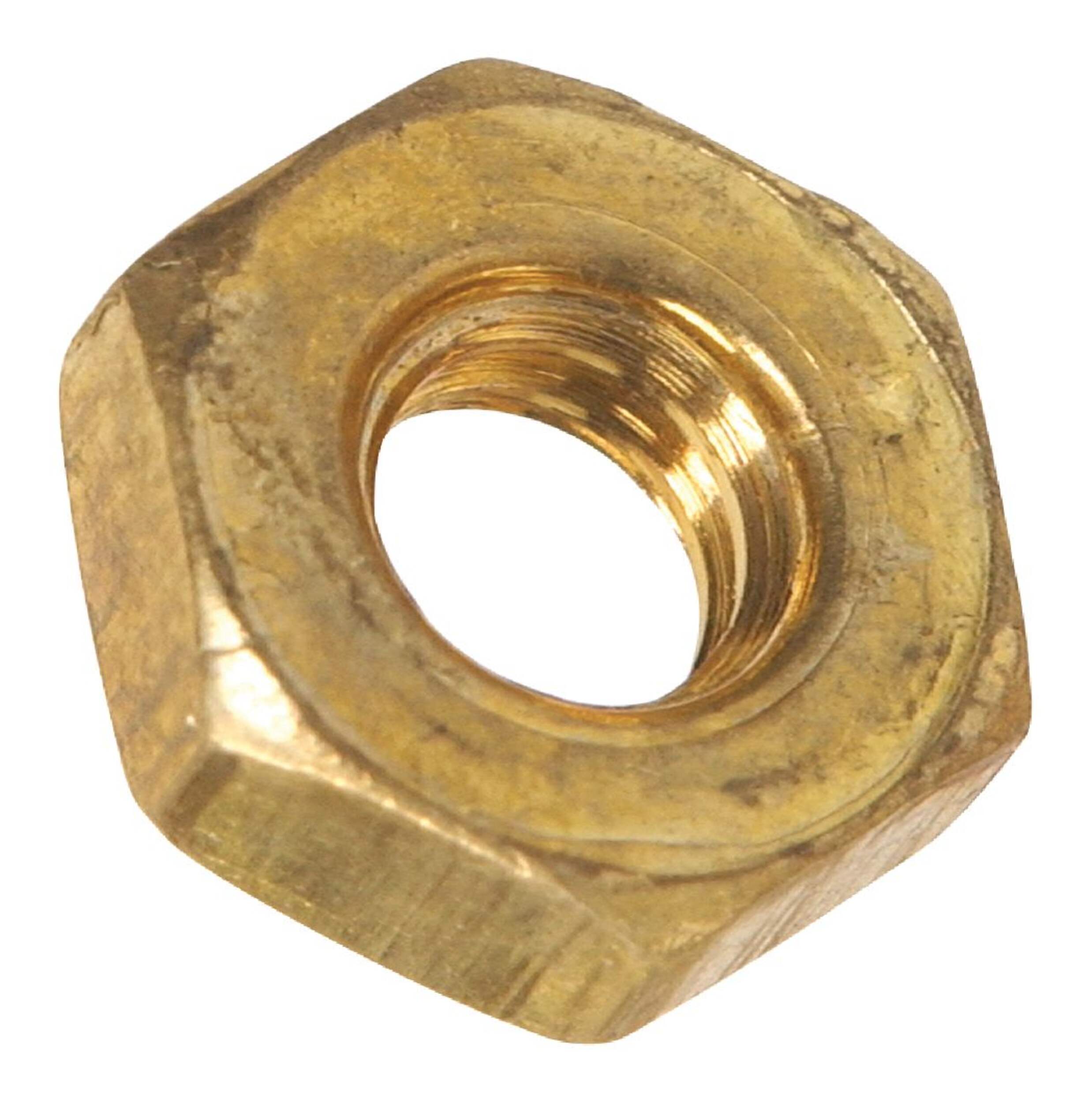 Écrou hexagonal en laiton Hillman, pour usage général, 10 po-32 Front_Angled_Right