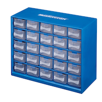 Mastercraft Parts Cabinet with Fasteners Front_Angled_Left