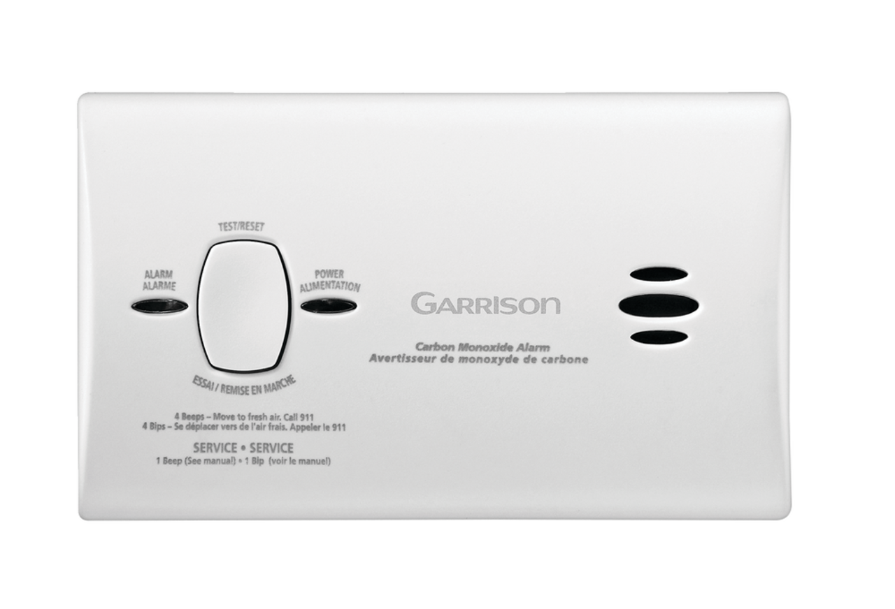 Détecteur de monoxyde de carbone portatif Garrison, piles comprises