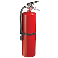 Extincteur rechargeable robuste Garrison 6A80BC avec crochet, 10 lb, rouge Front_Flat