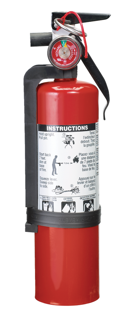 Garrison Dry Chemical Rechargeable Fire Extinguisher With Wall