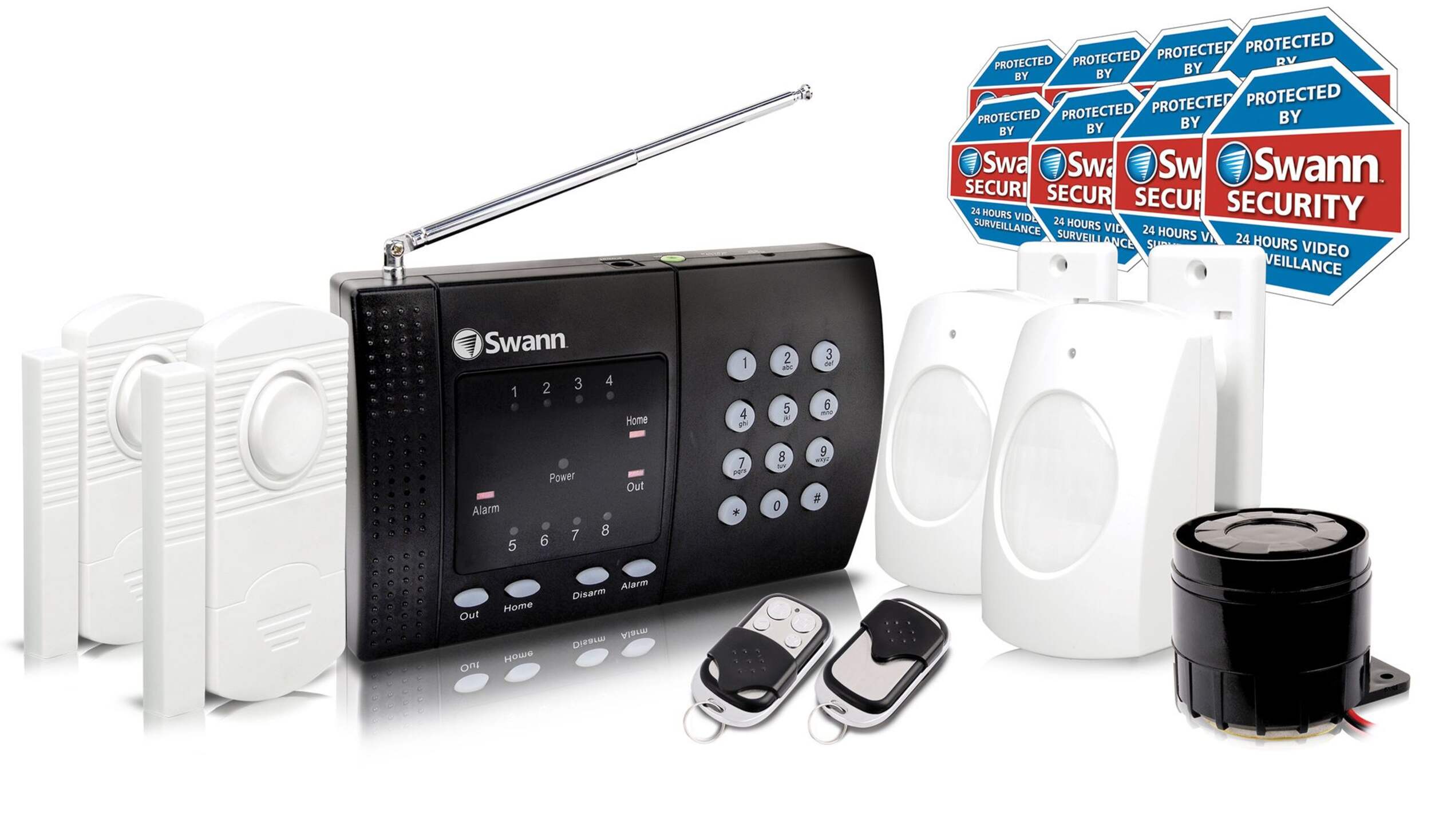Système d'alarme sans fil pour l'habitation Swann Composite_or_Mixed