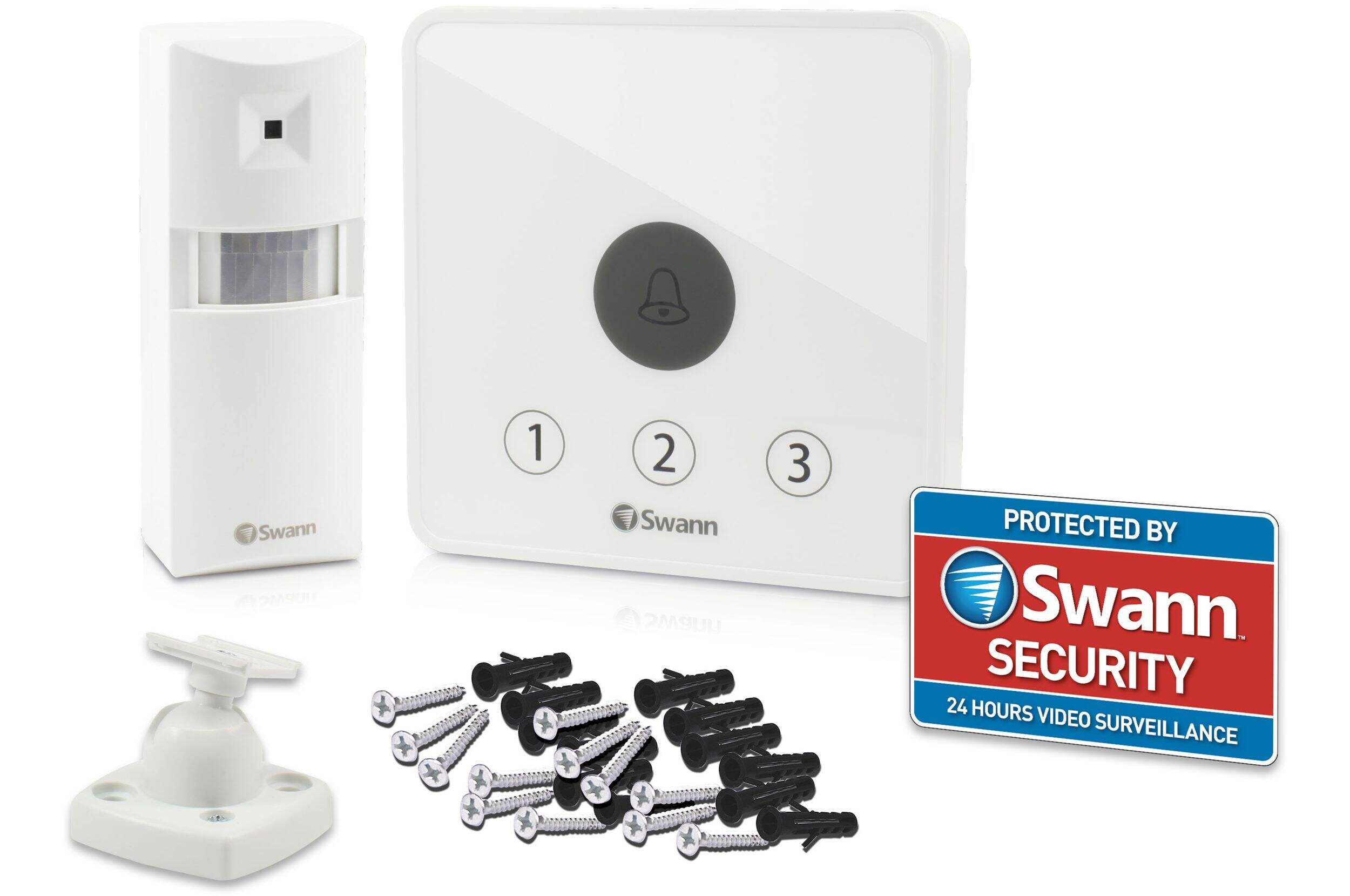 Swann Driveway Alert Alarm, Wireless Home Security, White Composite_or_Mixed