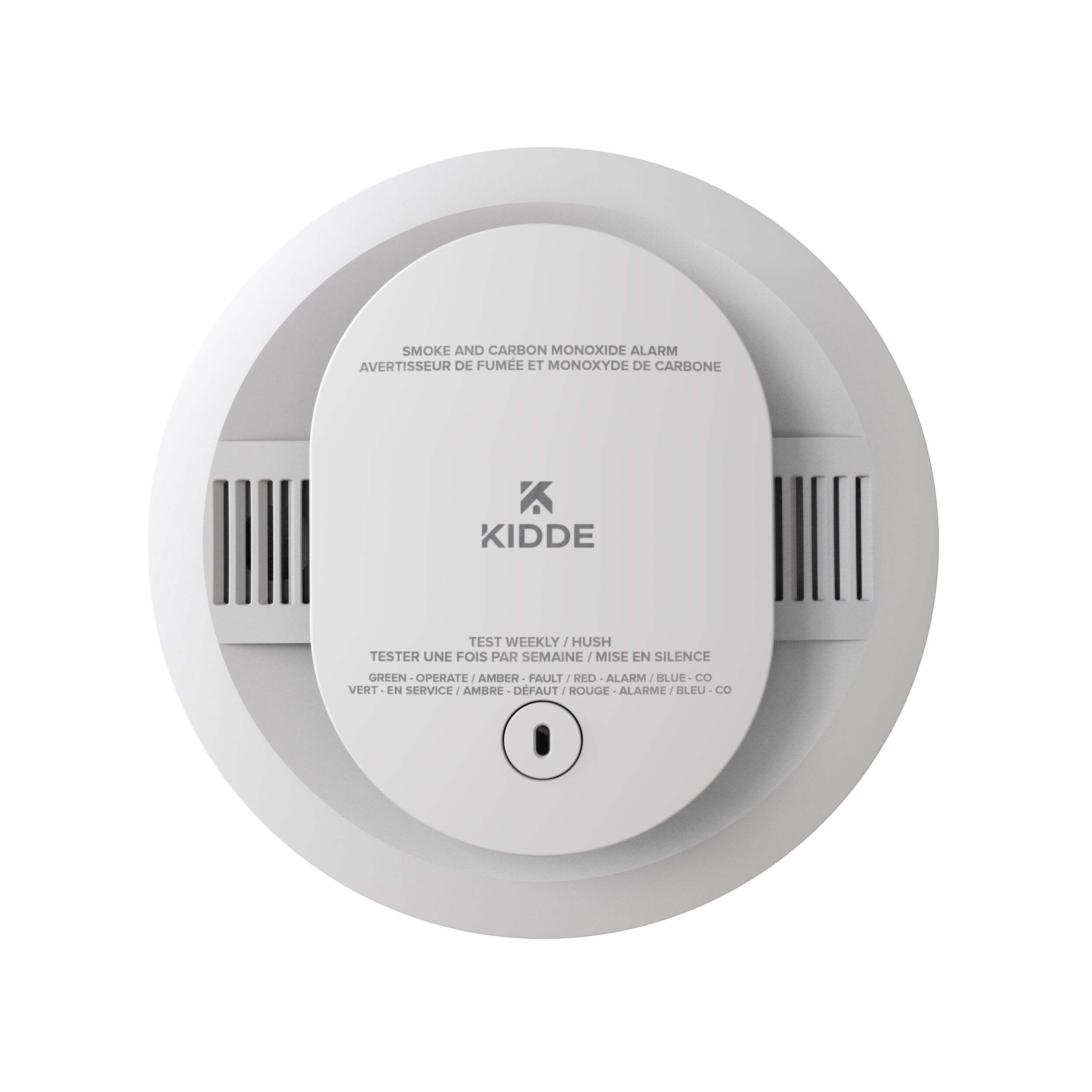 Kidde Talking Smoke and Carbon Monoxide (CO) Alarm With Hush Button, Batteries Included Front_Flat