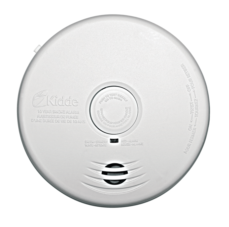 Kidde WorryFree 120V Hardwired Smoke Alarm With 10Year Sealed Battery