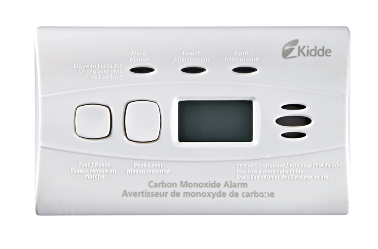 900-0280CA Avertisseur de monoxyde de carbone CA à brancher avec affichage  numérique et pile de secours de 10 ans