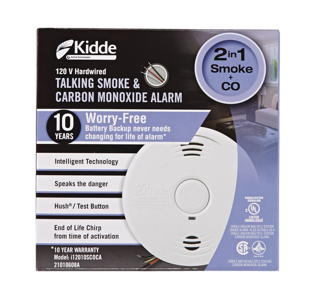 Kidde WorryFree 120V Hardwired Talking Smoke and Carbon Monoxide (CO