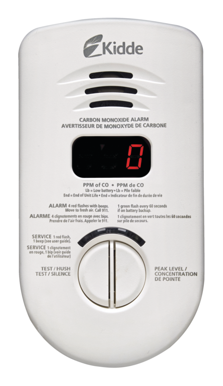 Kidde Worry-Free Plug-In Digital Carbon Monoxide (CO) Alarm With 10-Year  Sealed Battery