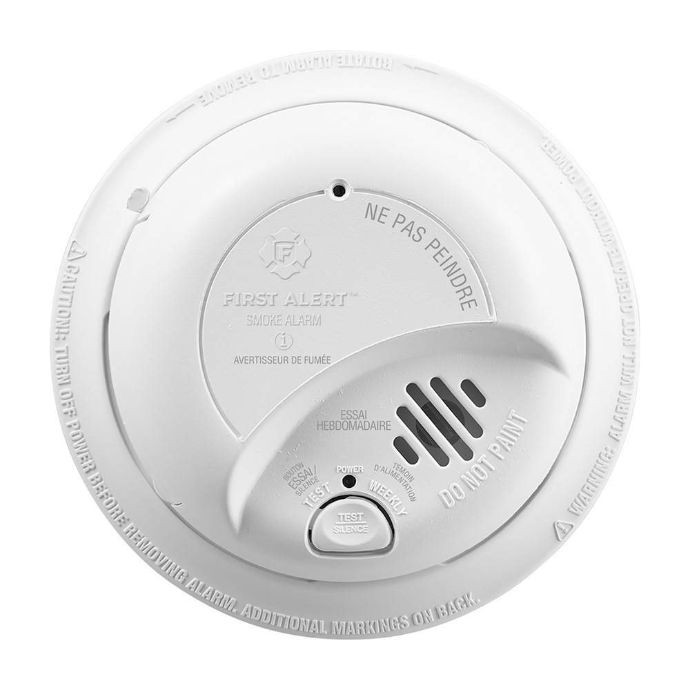 First Alert BRK Hardwired Smoke Alarms With Battery Backup, 6pk