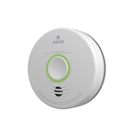Dispositif de sécurité tout-en-un Kidde pour maison intelligente intégrant la détection de fumée et de monoxyde de carbone à la surveillance de la qualité de l'air intérieur Front_Three_Fourths_Angled_Left