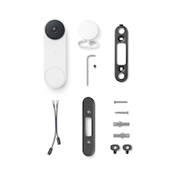 Google Nest Wired Wi-Fi Video Doorbell, 2nd Gen, White