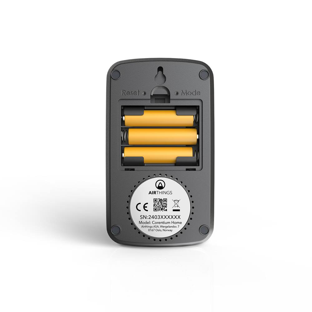 Airthings Corentium BatteryOperated Home Radon Detector w/ Digital LCD