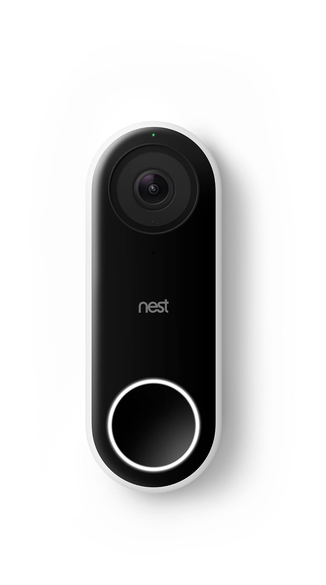 Google Nest Hello Smart Wi-Fi Video Doorbell, Black | Canadian Tire