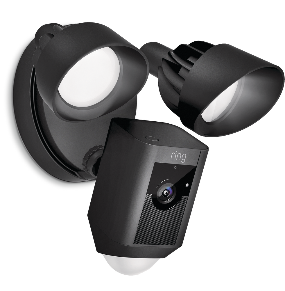 Ring Floodlight MotionActivated Outdoor Security Camera, Black