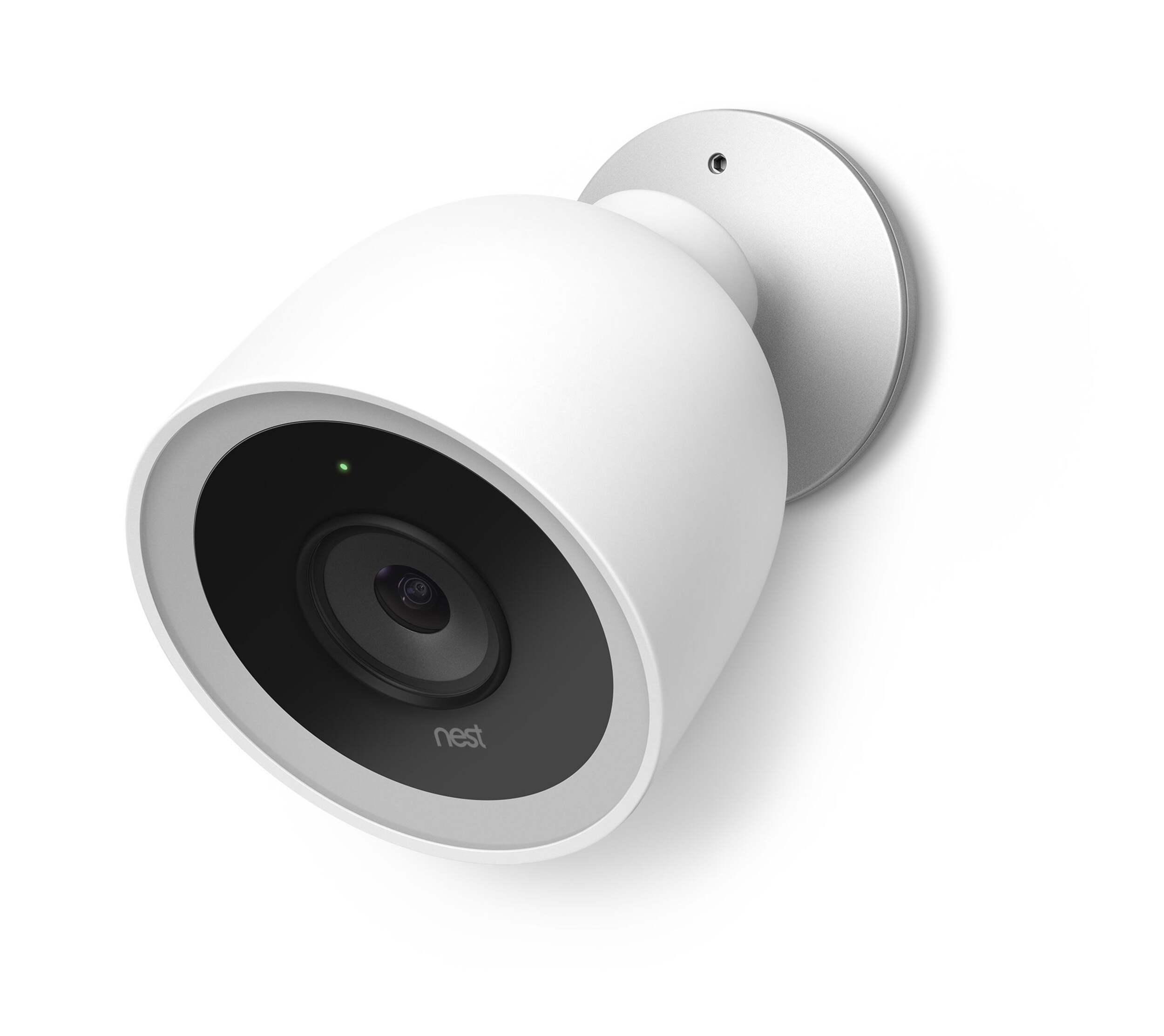 Google Nest Cam IQ Smart Outdoor Home Security Camera Front_Angled_Left