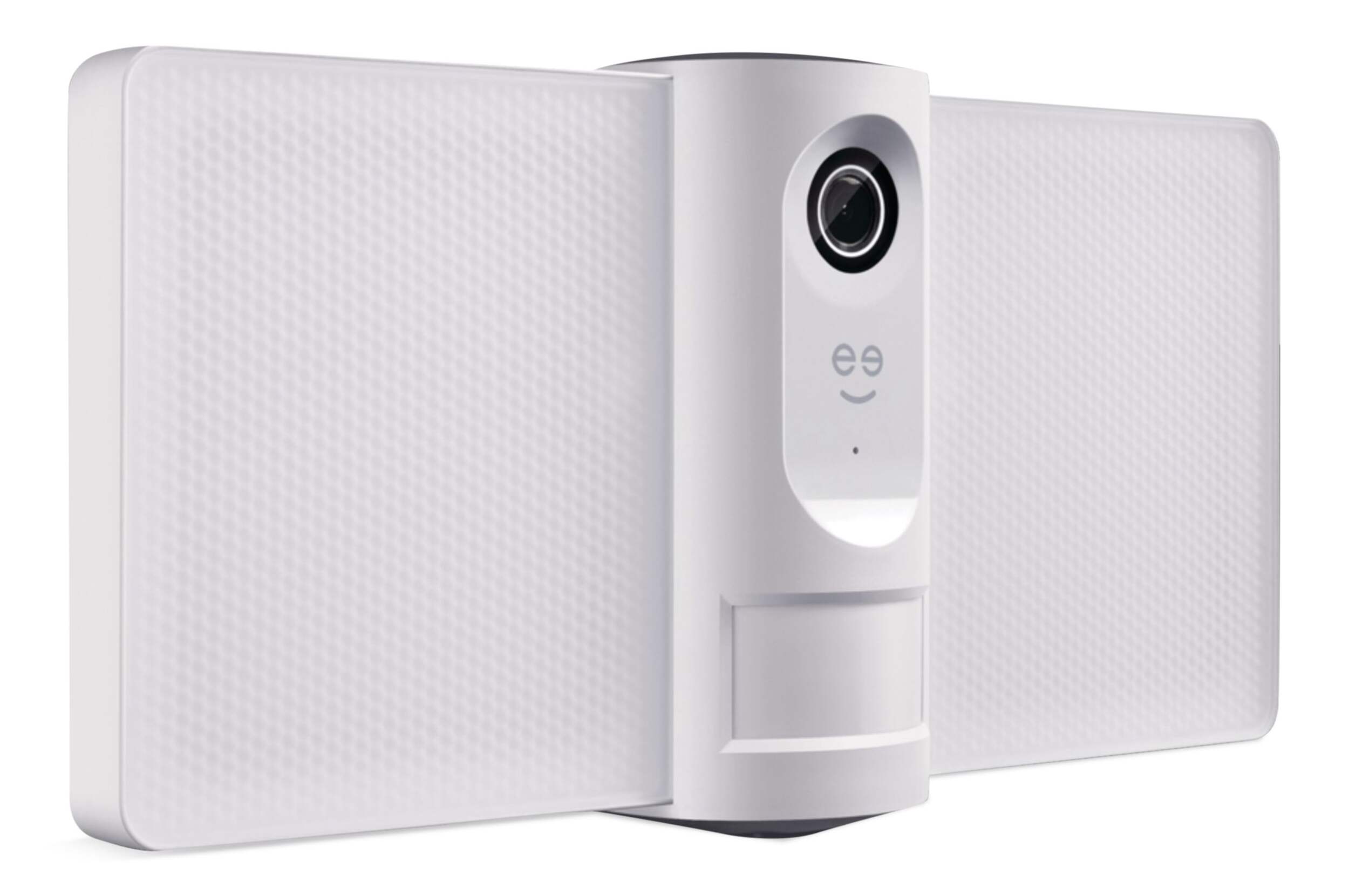 Geeni Sentry 1080P HD Smart Wi-Fi Floodlight Security Camera, White Front_Three_Fourths_Angled_Right