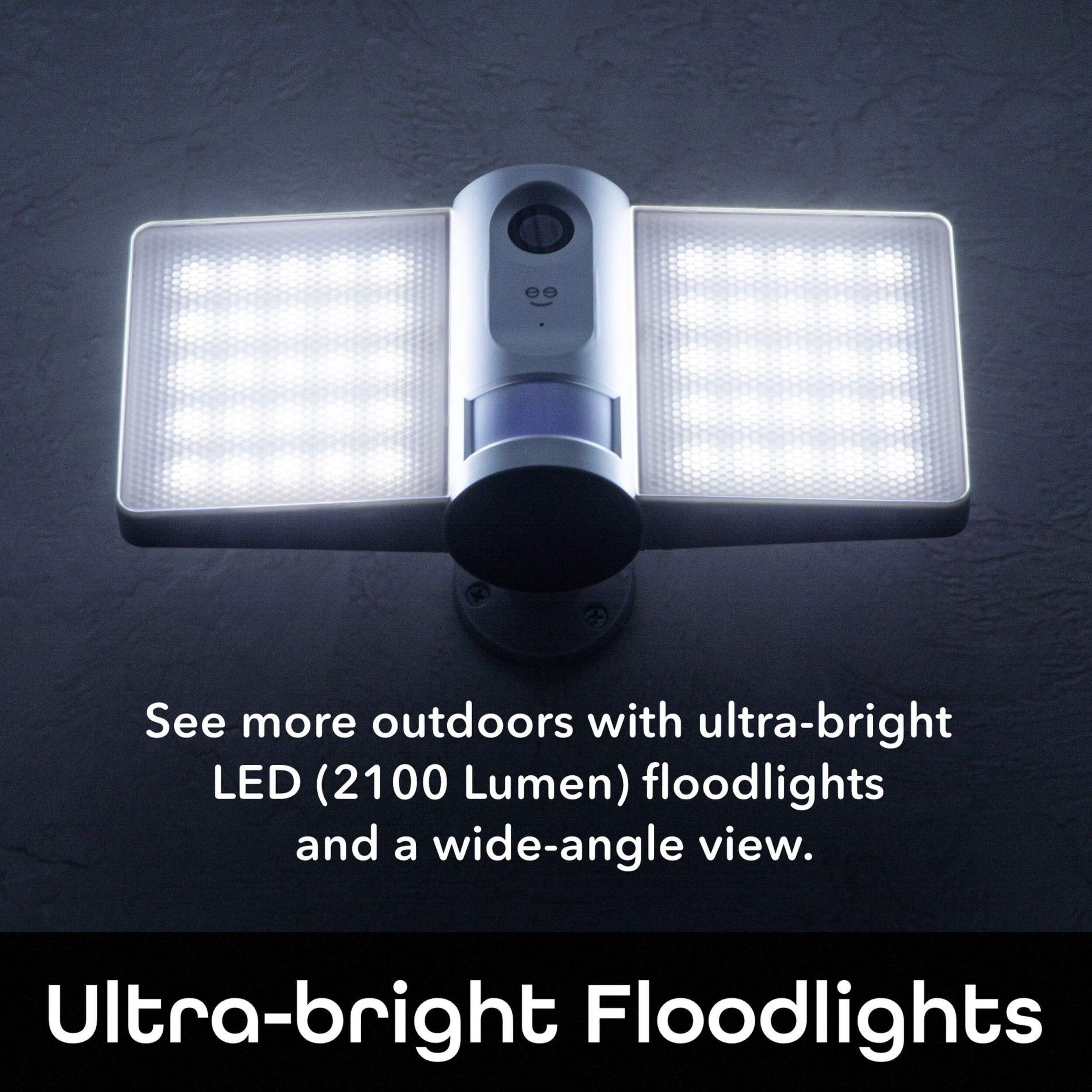 Geeni Sentry 1080p HD Smart WiFi Floodlight Security Camera, White