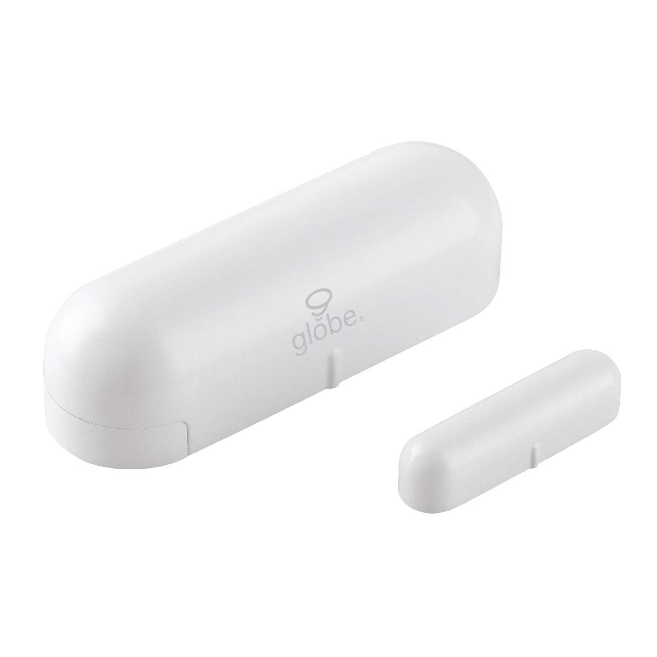 Globe Electric Battery-Operated Indoor Smart Window and Door Sensor, White Front_Three_Fourths_Angled_Right