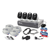 Swann 1080p HD Outdoor Security Camera With 1TB HDD Hard Drive, 4-pk