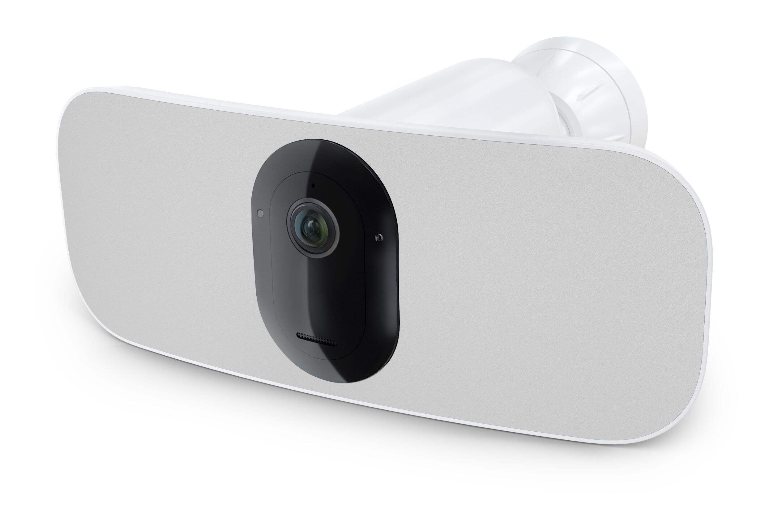 Arlo Pro 3 Wireless Outdoor Floodlight Camera, 2K Video and HDR, White Front_Angled_Left