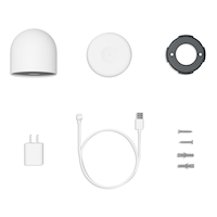 Google Nest Cam 1080p HD Battery-Powered Security Camera, White Composite_or_Mixed