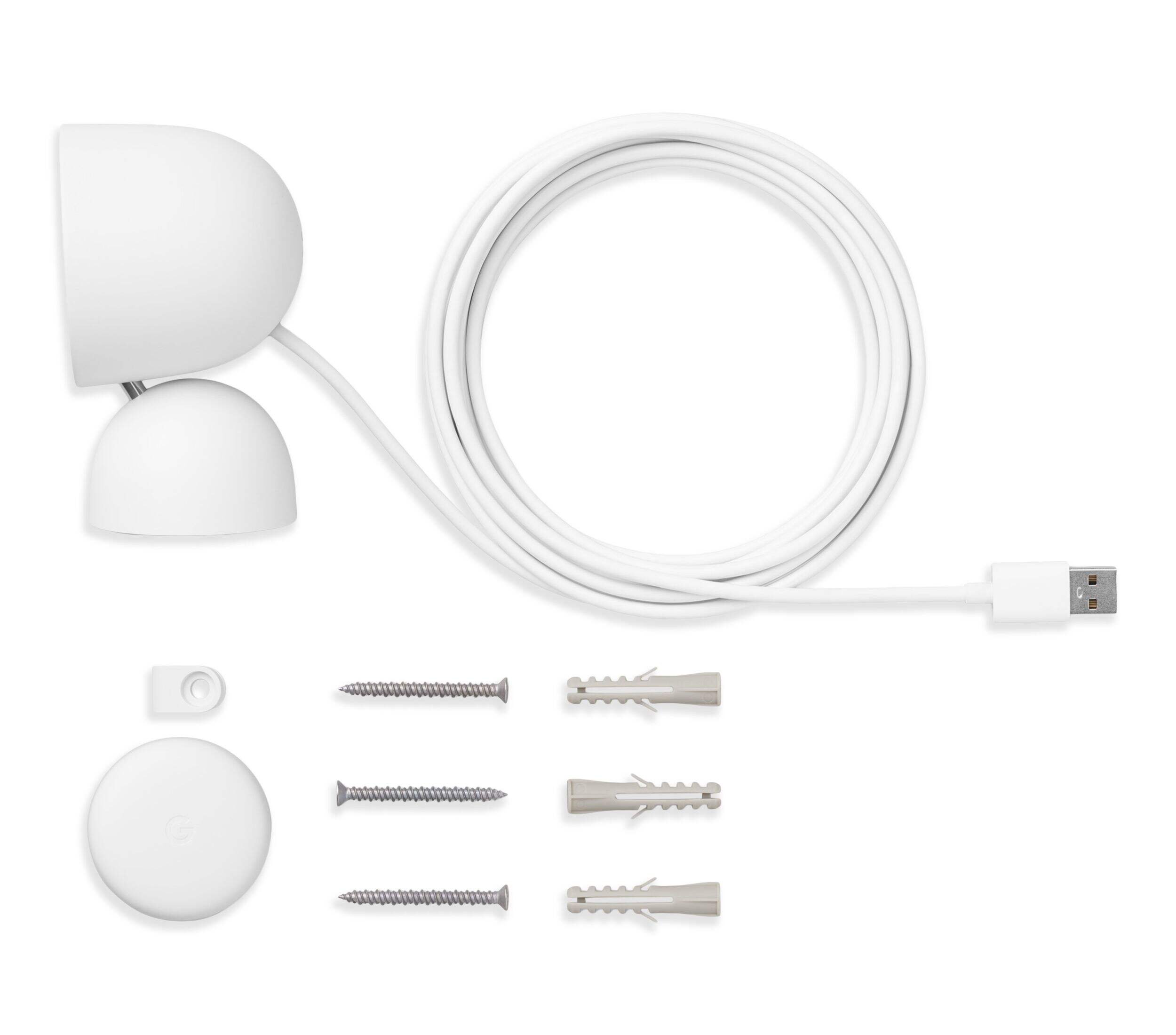 Google Nest Cam 1080p HD Indoor Wired Smart Home Security Camera, White Composite_or_Mixed