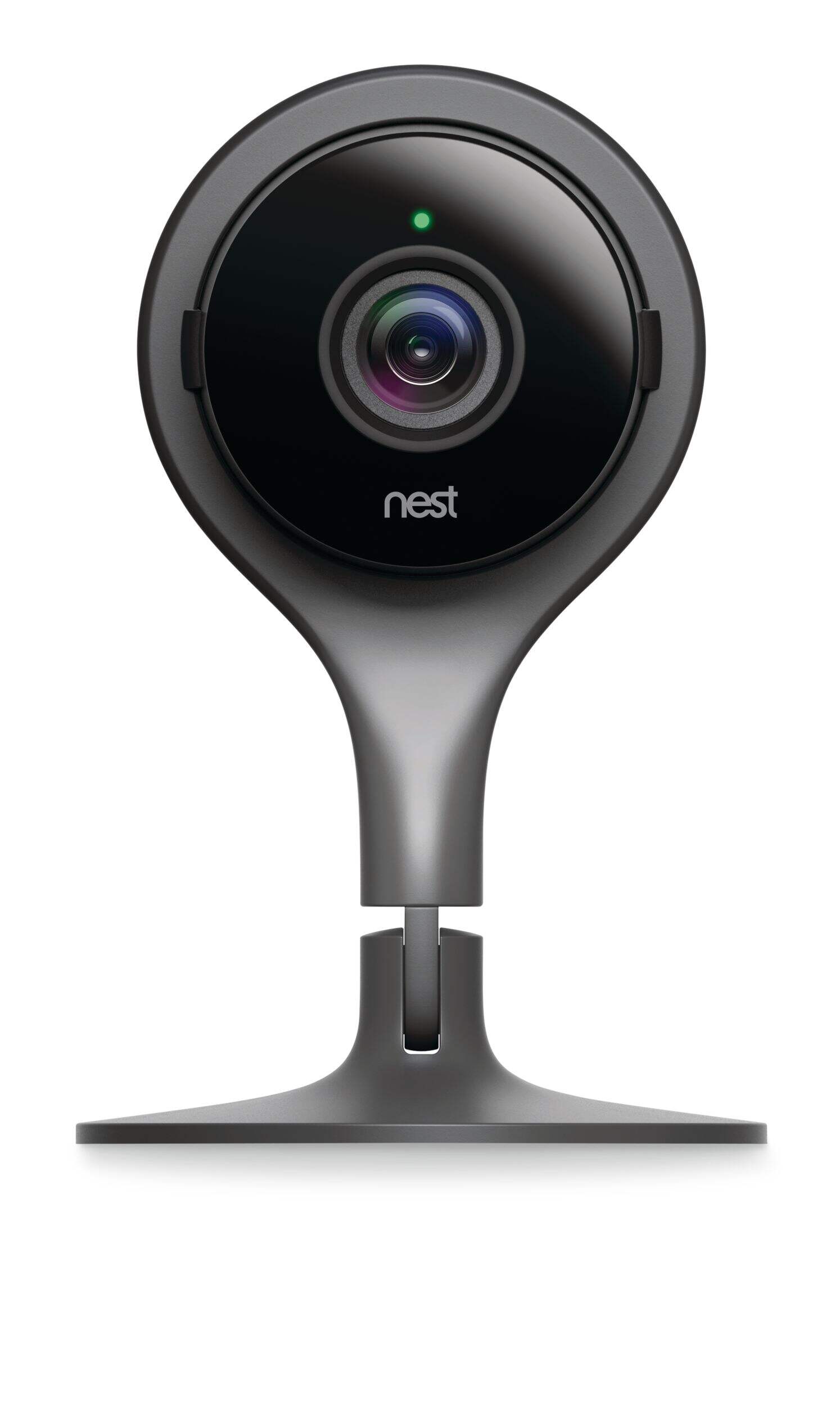 Google Nest 1080p HD  Cam Indoor Security Camera, Black Front_Flat