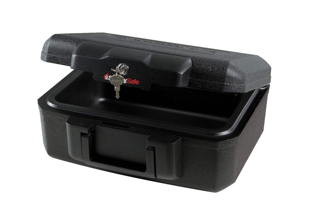 Coffre-fort à documents ignifuge et résistant à l'eau avec verrou à clé  SentrySafe, grand, 18 L, noir