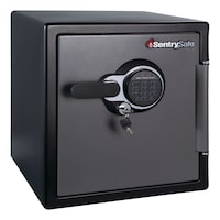 SentrySafe Extra-Large Steel Security Fire Safe Box With Digital Keypad, 34.8-L, Black Front_Three_Fourths_Angled_Right