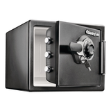 Coffre-fort ignifuge en acier avec cadenas à combinaison SentrySafe, petit, 23 L, noir Front_Three_Fourths_Angled_Right