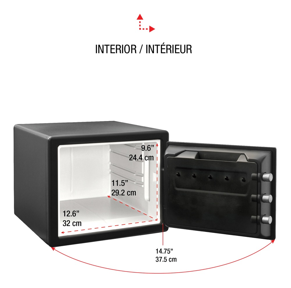 SentrySafe Small Steel Security Fire Safe Box With Combination Lock, 23