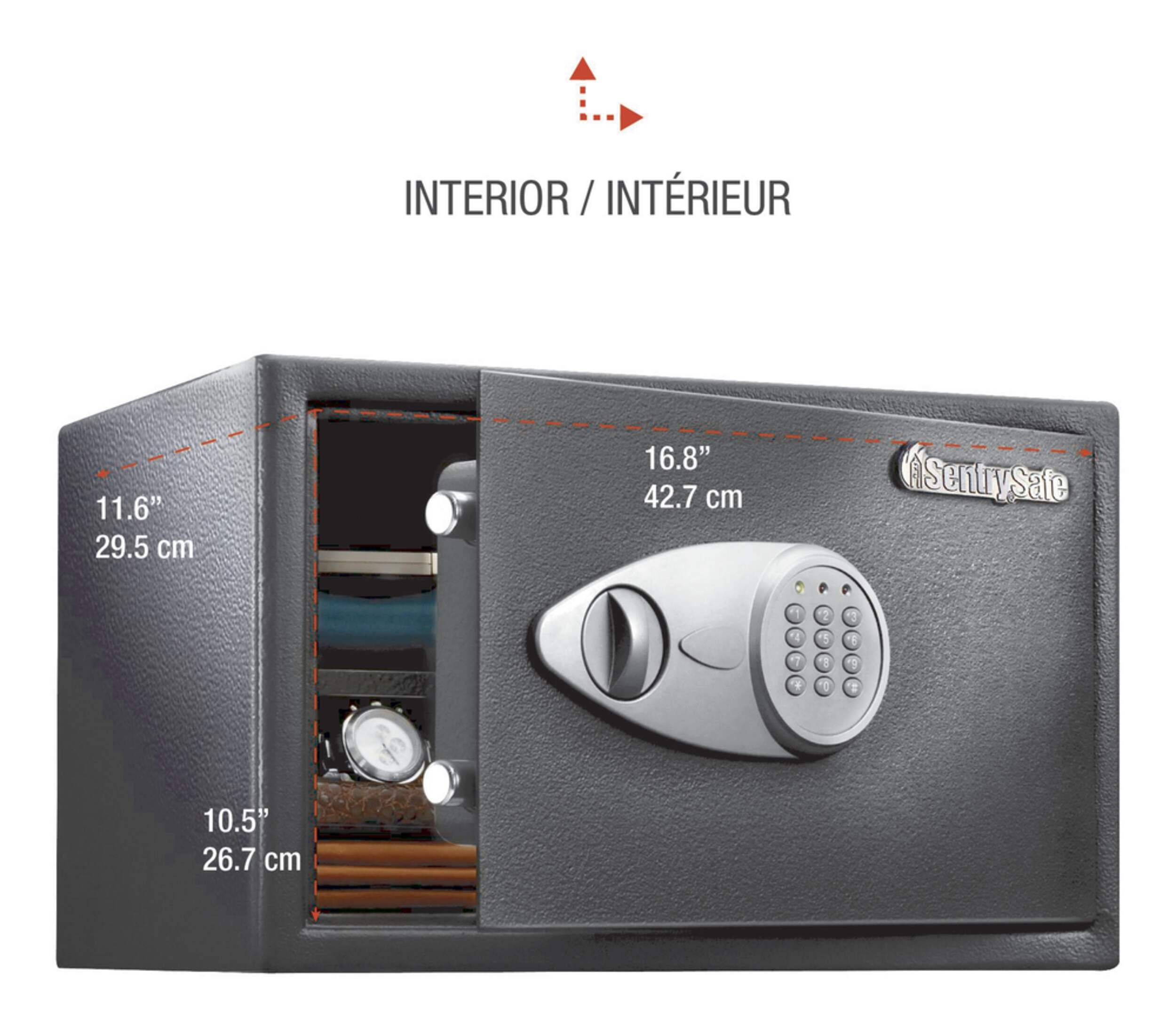 SentrySafe Large Digital Security Safe, 1.2-cu.ft Front_Angled_Right