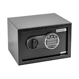 Garrison Small Steel Security Safe Box With Digital Keypad, 8.5-L, Black Front_Angled_Right