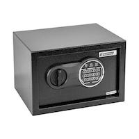 Garrison Small Steel Security Safe Box With Digital Keypad, 8.5-L, Black Front_Angled_Right