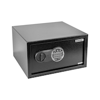 Garrison Large Steel Security Safe Box With Digital Keypad, 25-L, Black Front_Three_Fourths_Angled_Right