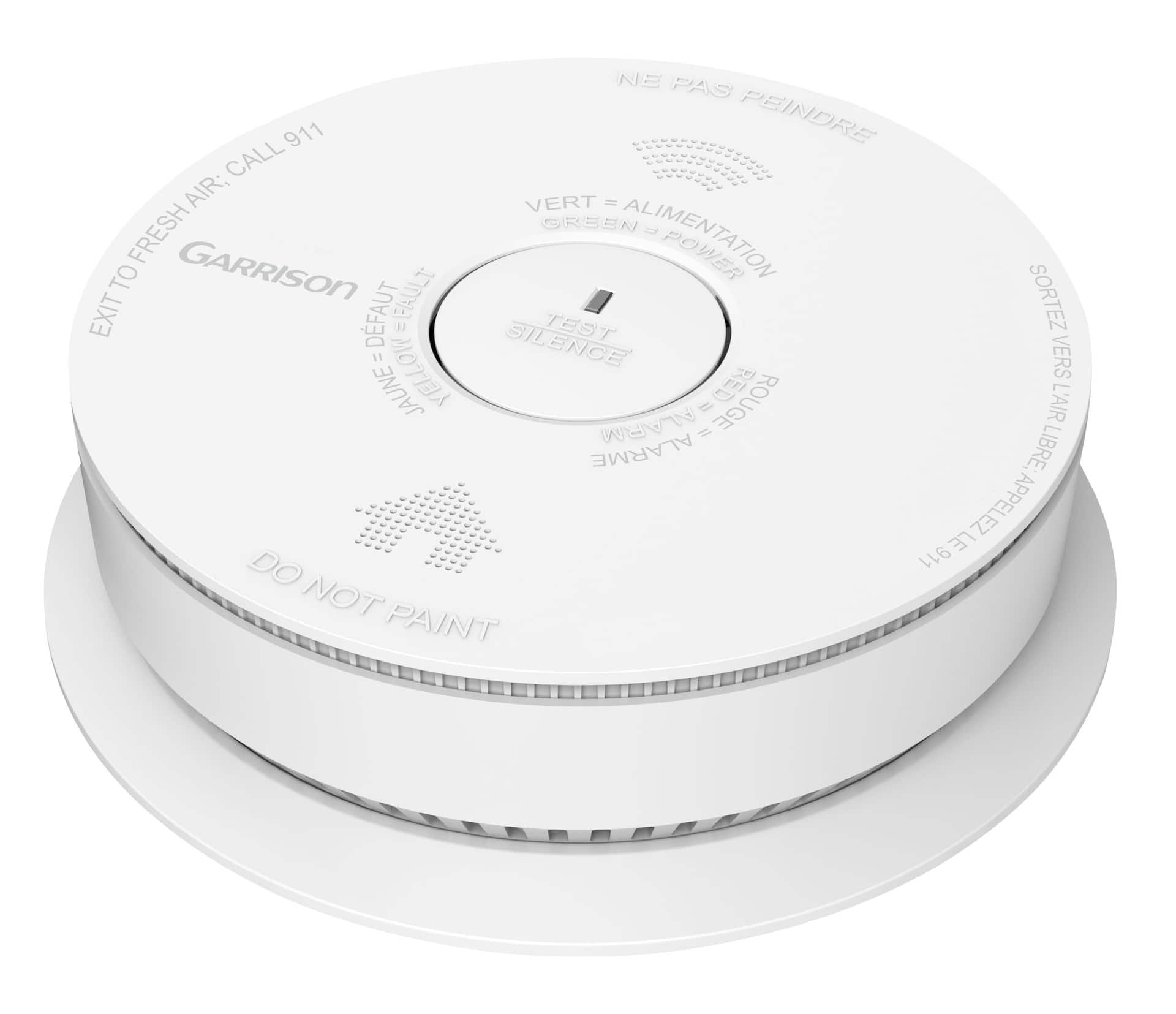 Garrison Hardwired Combination Smoke & Carbon Monoxide Alarm with Voice ...