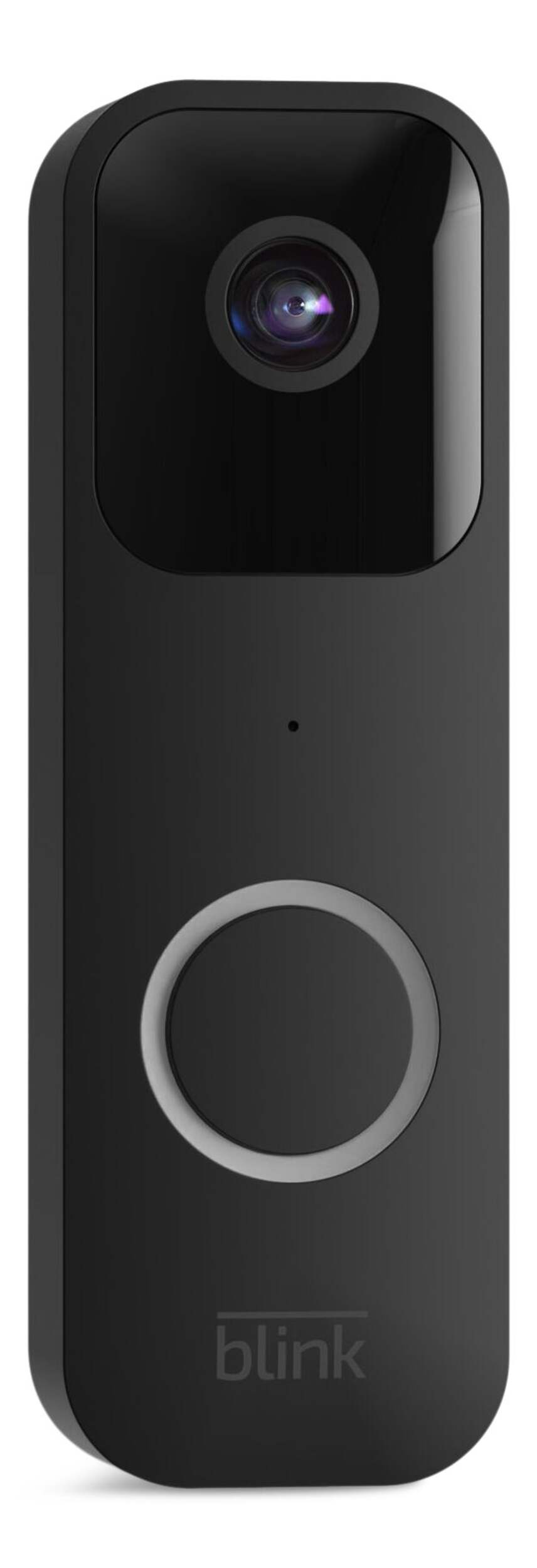 Amazon Blink 1080p HD Doorbell Camera, Black Front_Flat