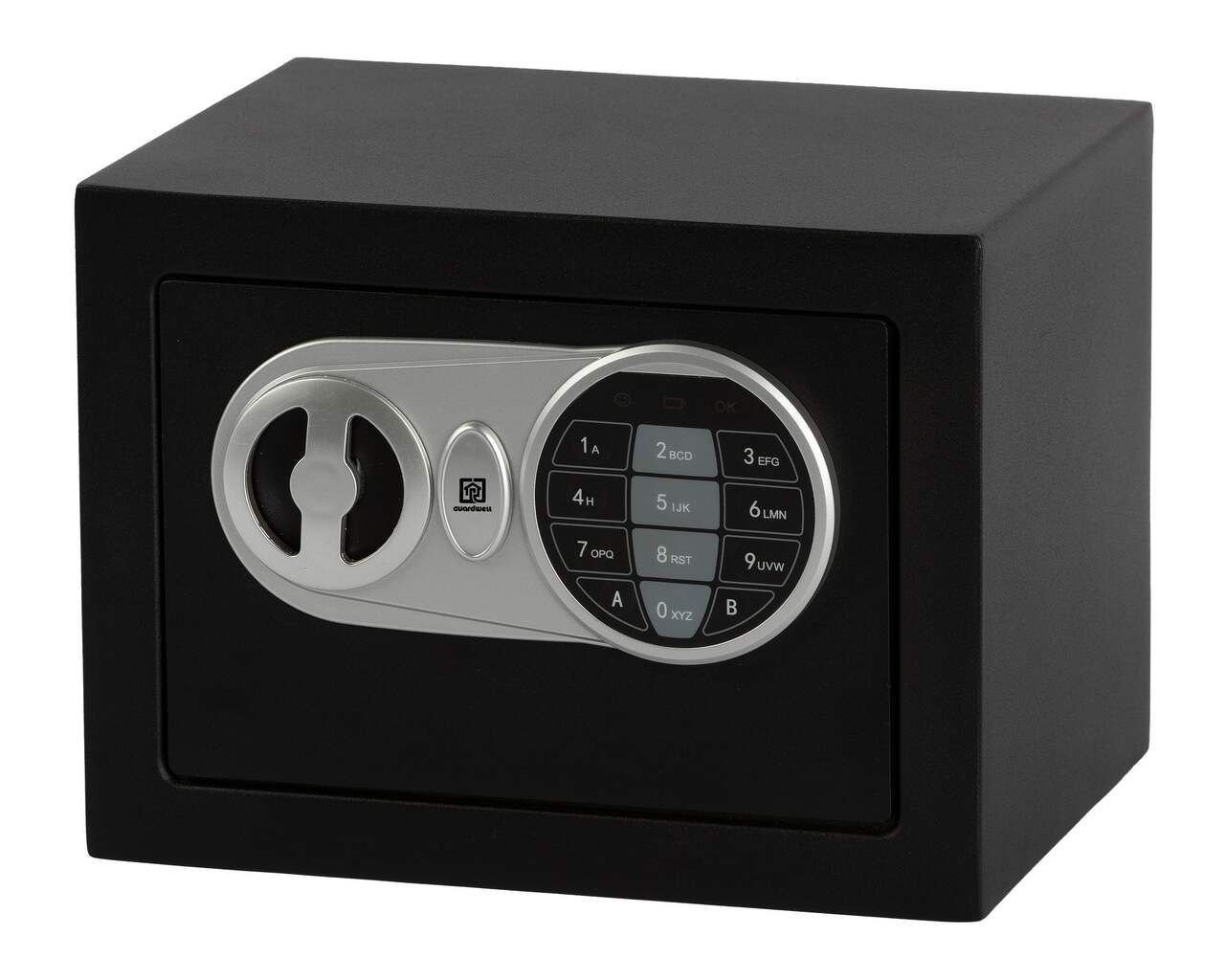 Guardwell Security Safe Box With Digital Keypad, 6-L, Black