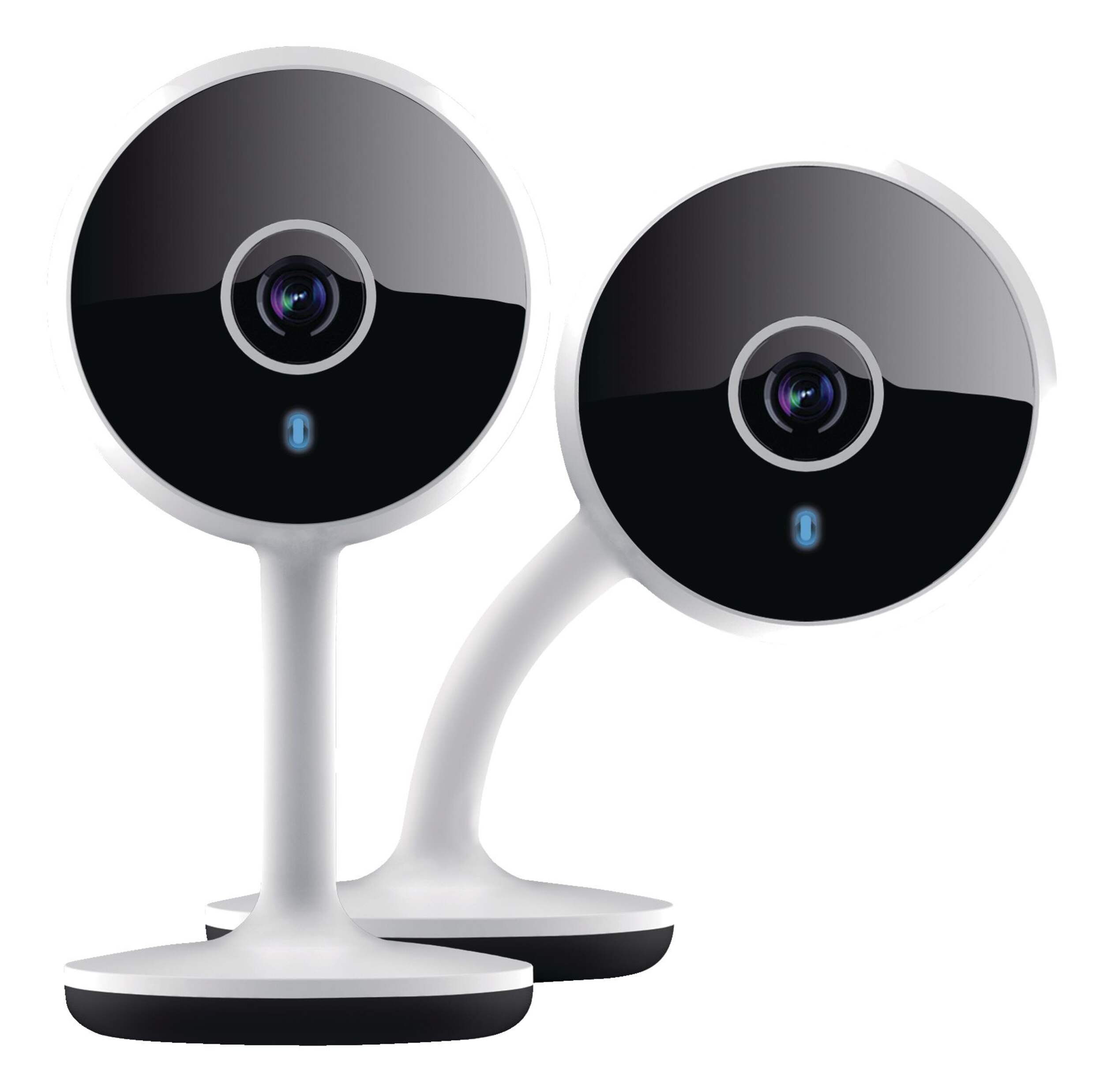 Geeni 1080p HD  Smart Wi-Fi Security Camera, 2-pk, White Front_Flat