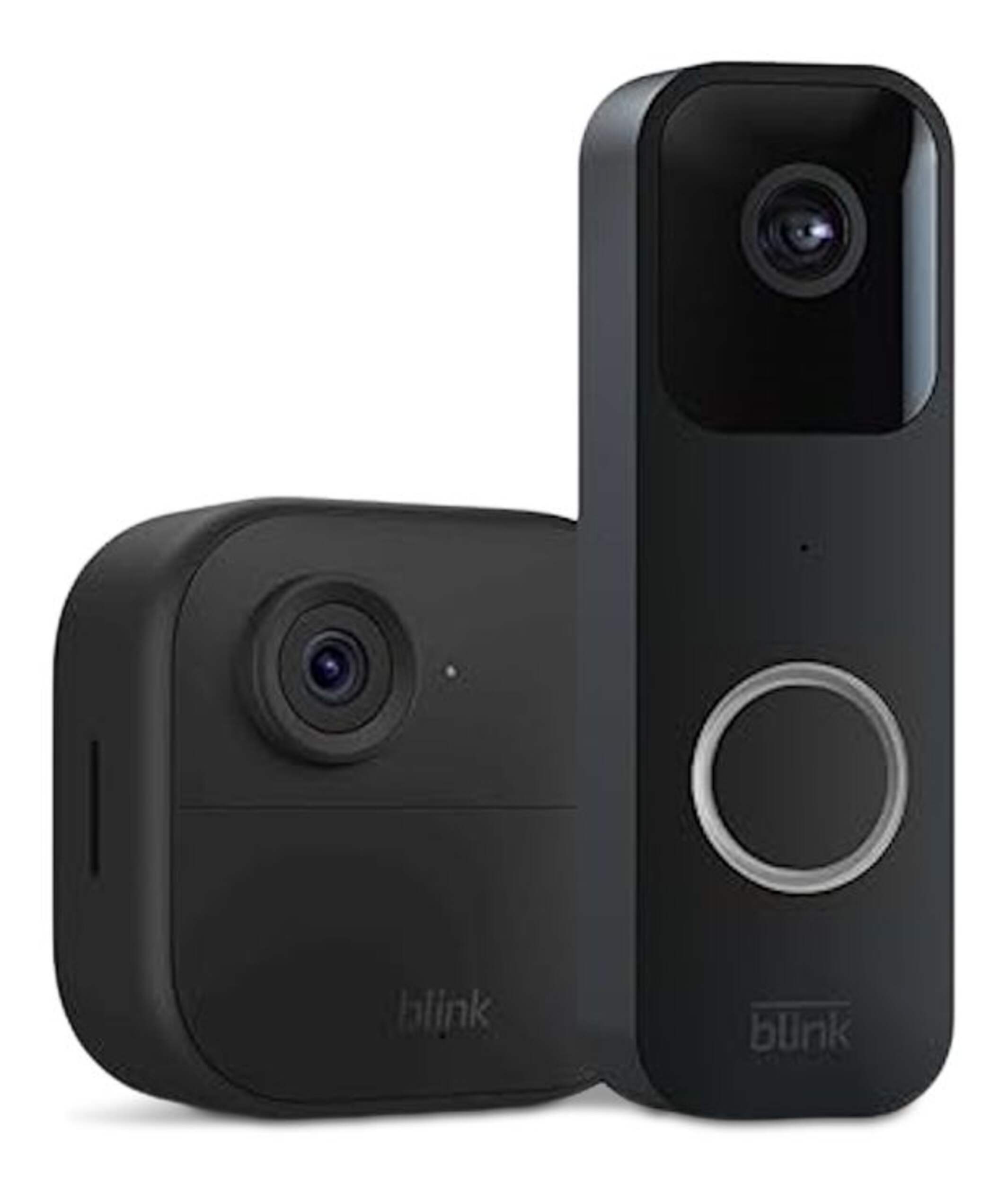 Blink Doorbell and Outdoor Camera Bundle Front_Three_Fourths_Angled_Right
