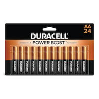 Duracell Coppertop AA Batteries, Alkaline, 24-pk Front_Flat