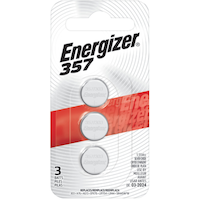 Energizer Silver Oxide 3-pk 357 LR44 AG13 303 A76 1.5V / 1.5 Volt Button Coin Cell Batteries