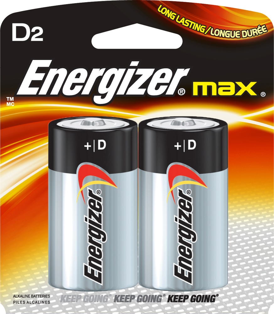 Energizer Max Alkaline D Batteries, 2pk Canadian Tire