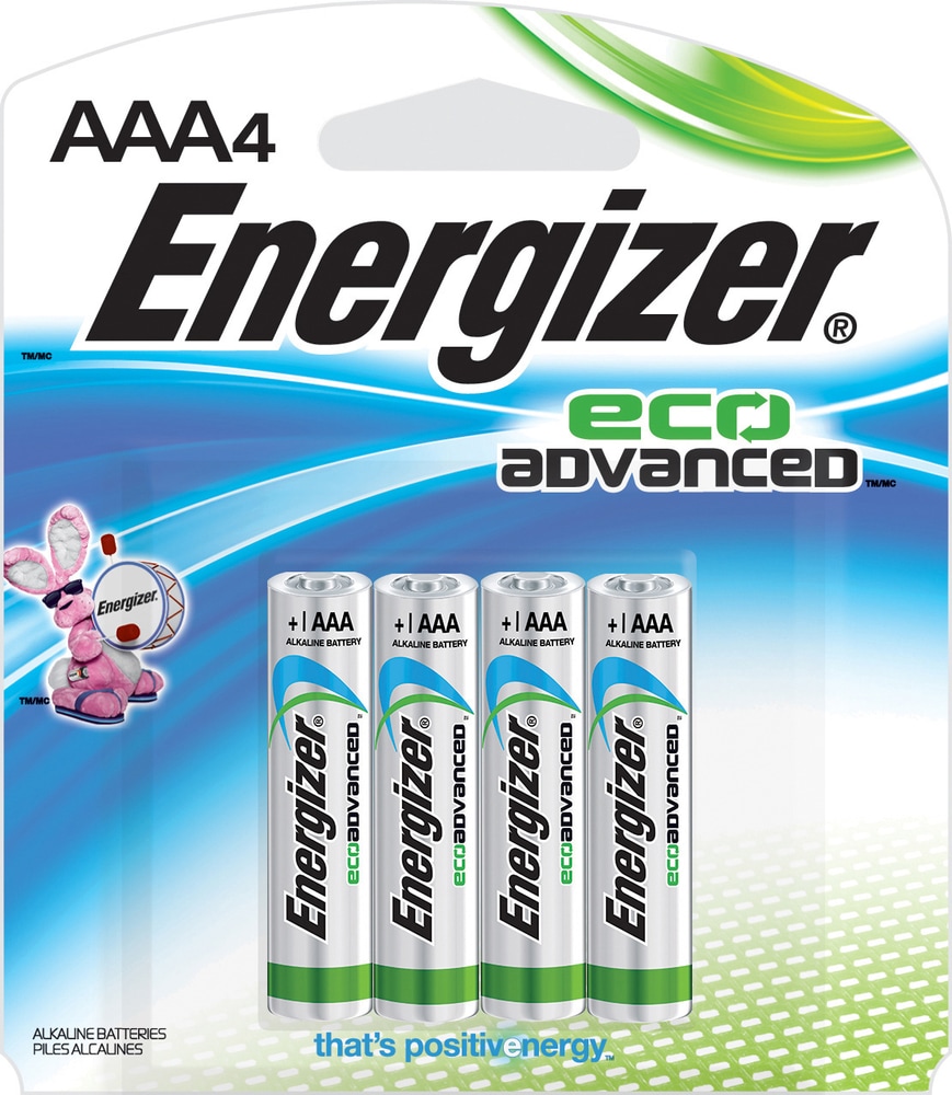 Energizer Eco Advanced Alkaline AAA Batteries, 4pack Canadian Tire