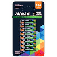 Pile rechargeable AAA Ni-MH Noma, paq. 8