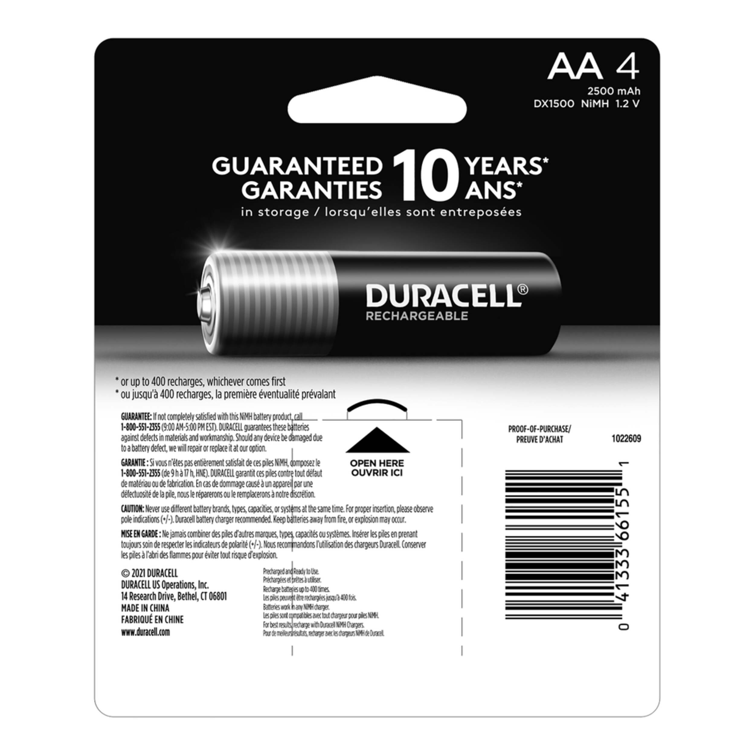 Duracell AA Rechargeable Batteries, 4-pk | Canadian Tire