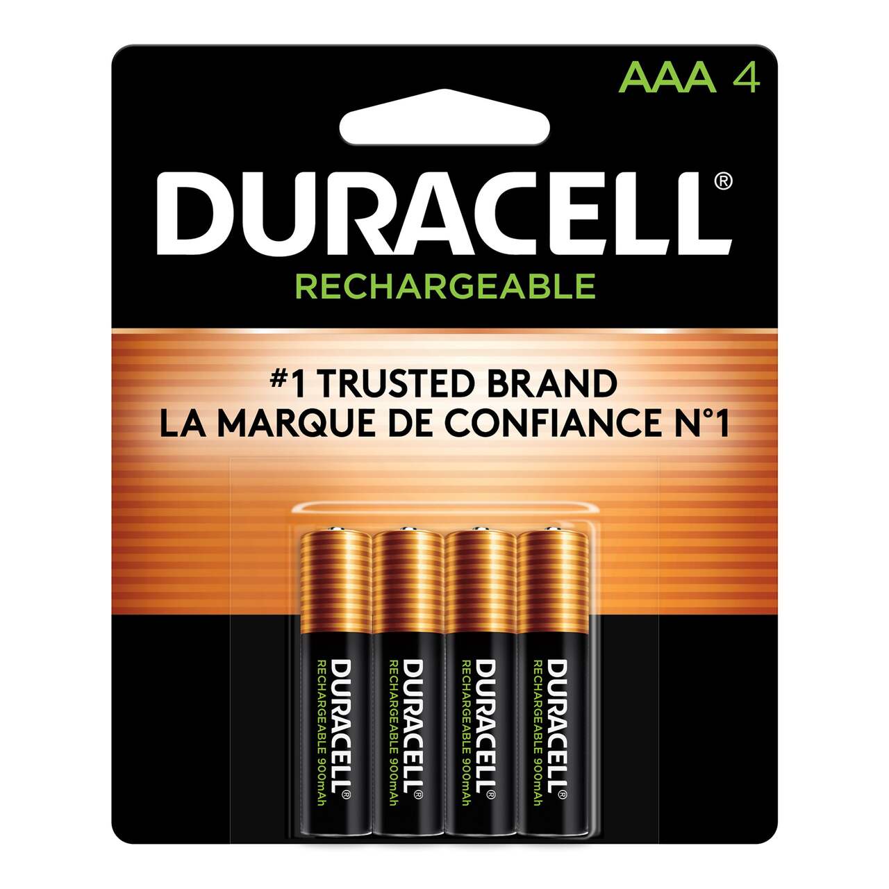 Duracell AAA Rechargeable Batteries, 4-pk