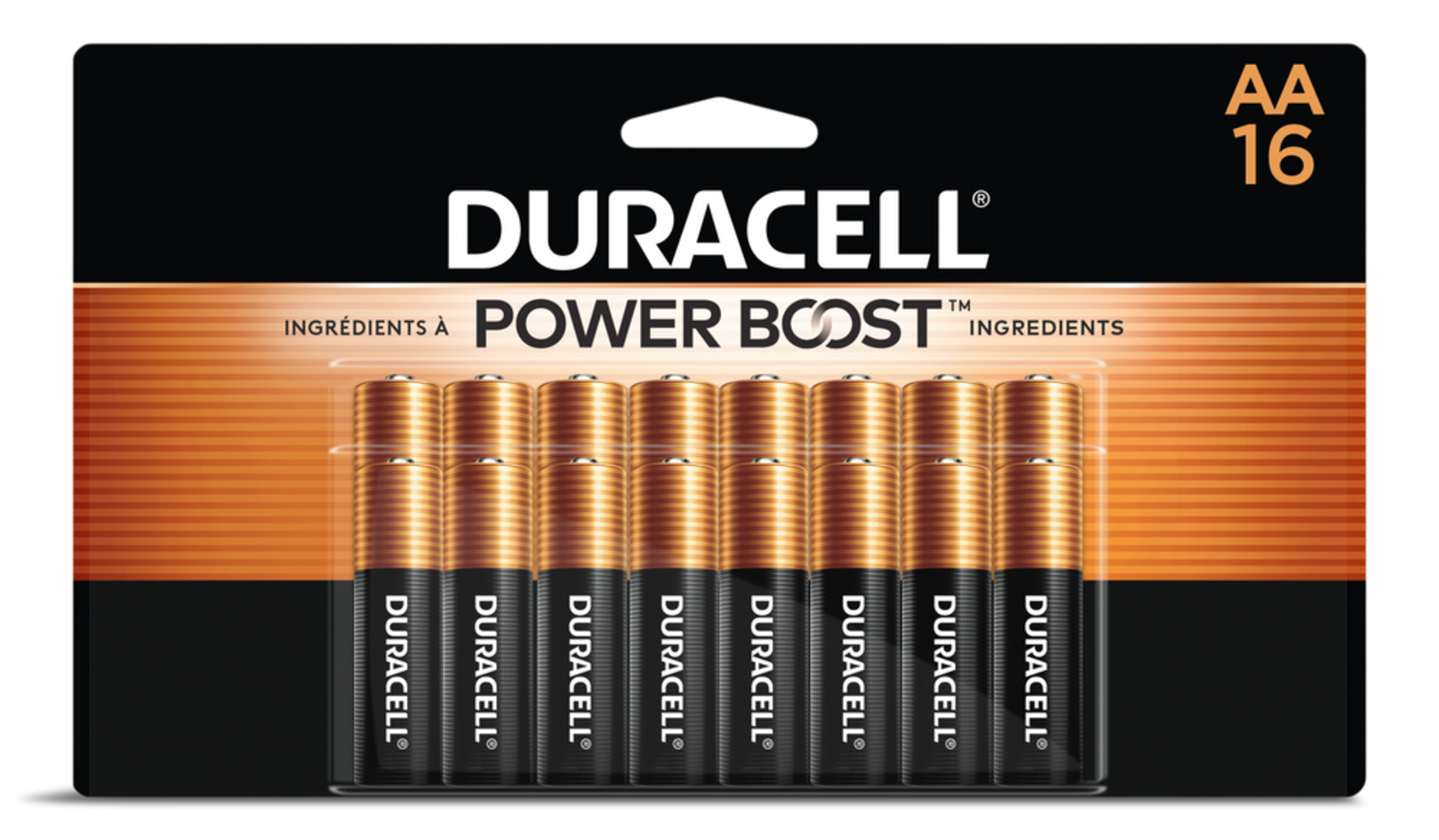 Piles alcalines AAA Duracell Coppertop, paq. 16 Front_Flat