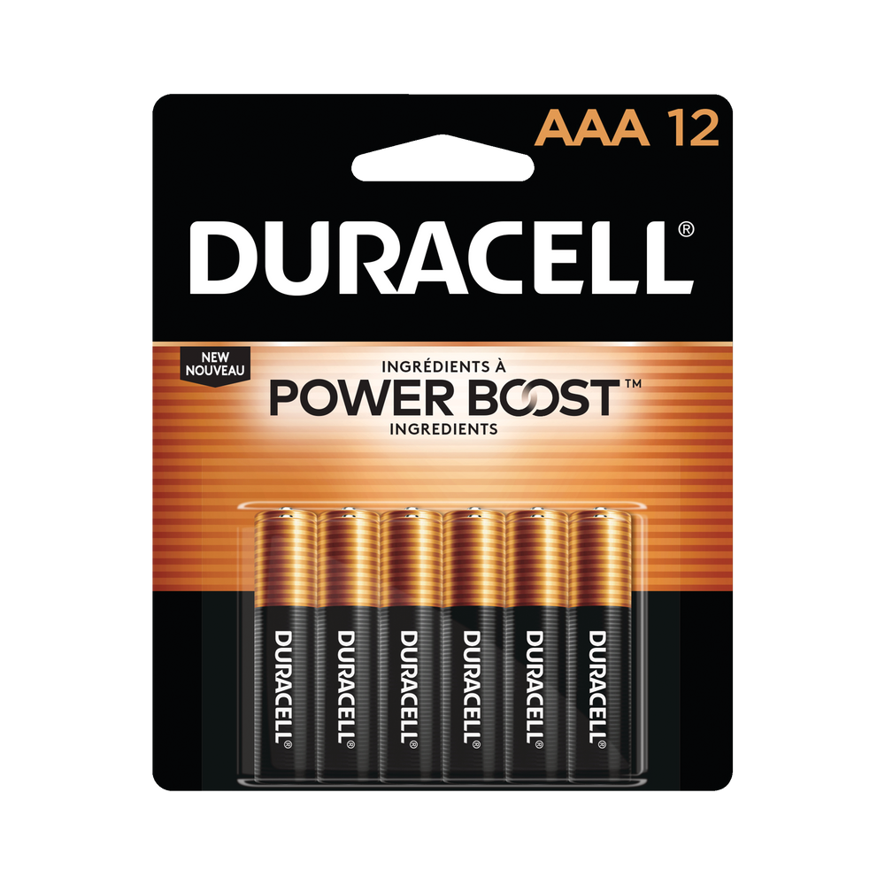 Duracell CopperTop 12pk AAA Alkaline Batteries, Long Lasting, All